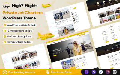 High7 Flights - WordPress тема для чартеров частных самолетов