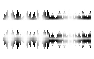 Sound Wave Music illustration design template v.1