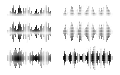 Sound Wave Music illustration design template v.2