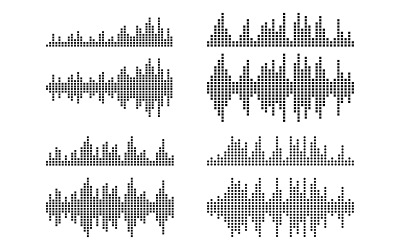 Sound Wave Music illustration design template v.4