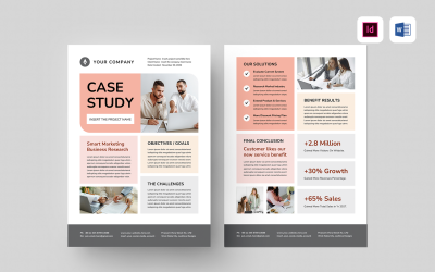 Case Study Template | Microsoft Word &amp;amp; Adobe Indesign