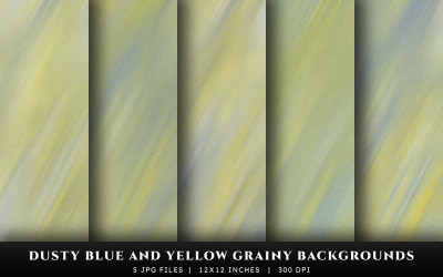Dusty Bllue i Yellow Ziarniste Tekstury Tła