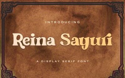 Fonte Reina Sayuri Display Serif