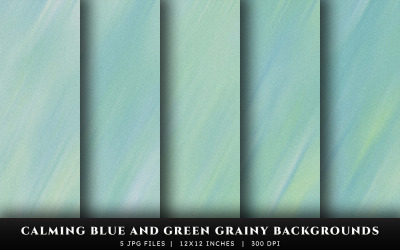 Arrière-plans de texture granuleuse bleus et verts apaisants