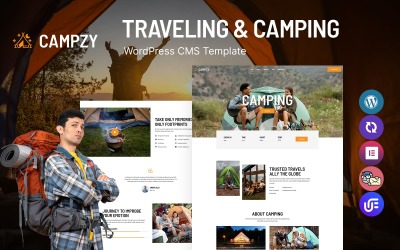 Campzy - Resande och camping WordPress-tema