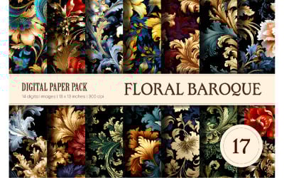Floral Patterns 17. Baroque.