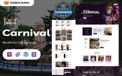 Funfest - Tema WordPress Elementor per eventi di luna park e carnevale