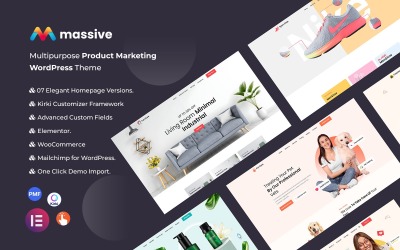 Massive - Wielofunkcyjny motyw WordPress do marketingu produktów