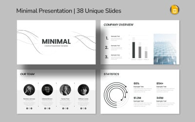 Minimal Google Slides-mall – ren och modern presentation