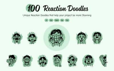 Reaction Doodle Icon Pack