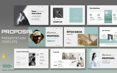 Шаблон Google Slide для бизнес-предложения Aura