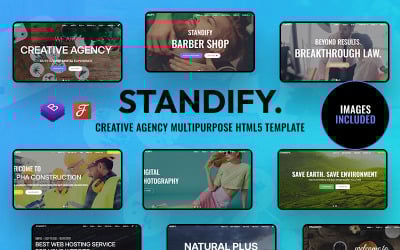 Standify - Multifunctionele HTML5-sjabloon voor bureaus