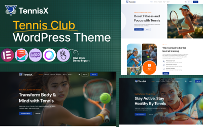 TennisX – téma WordPress pro tenisový a sportovní klub