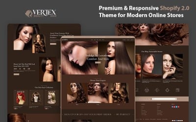 Vertex – Het beste Shopify-thema voor haarpruiken en -extensies