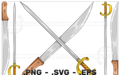 White Weapon With A Metal Blade