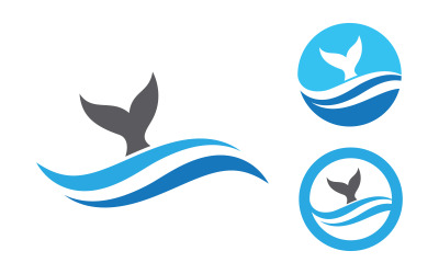 Illustrazione dell&amp;#39;icona del pesce Modello di logo design v.13
