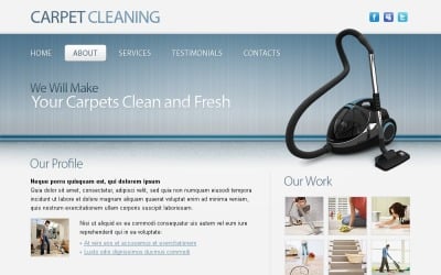 Free Maintenance and Cleaning Website Template
