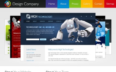 Modello HMTL5 gratuito per sito Web