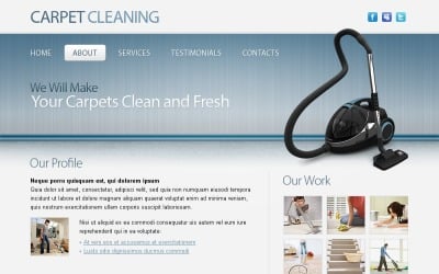 Plantilla Web Gratis para Sitio de Empresa de Limpieza y Mantenimiento