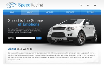 Racing webbplats mall