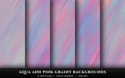 Aqua en roze korrelige textuurachtergronden