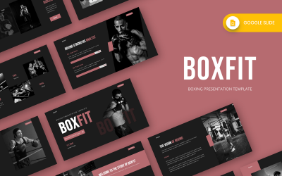 Boxfit - Boksen Google Slide-sjabloon