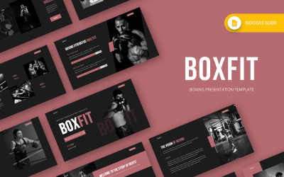 Boxfit - Modelo de Slide do Google sobre Boxe