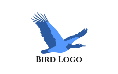 Flying Crane Custome Design Logo