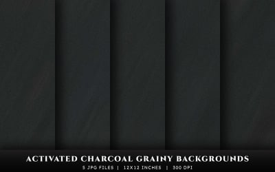 Fondos con textura granulada de carbón activado