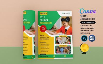 Printable School Admission Flyer Template
