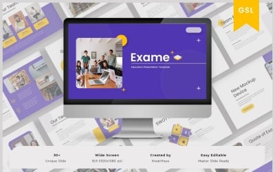 Exame – Modelo de Slide do Google Educação