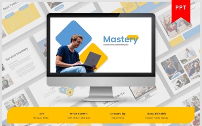 Meesterschap – Onderwijs PowerPoint-sjabloon