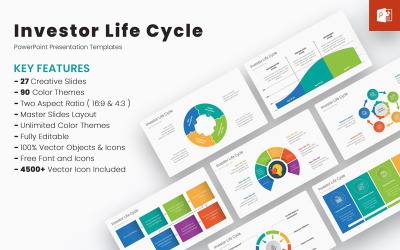 Životní cyklus investora PowerPoint šablony