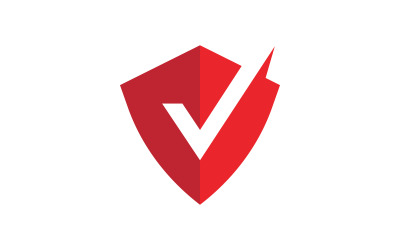 Shield security vector illustration design template v.18