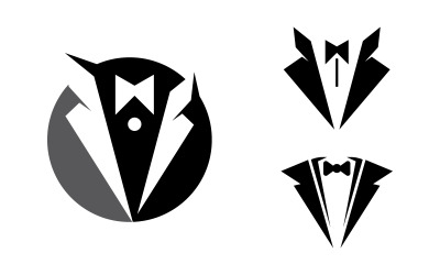 Tuxedo man exclusive template vector icon illustration v.3