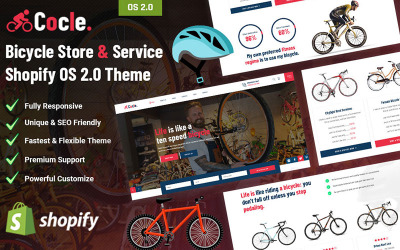 Cocle - Sklep rowerowy i serwis Shopify OS 2.0 Theme