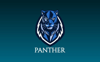 Creative Black Panther Badge Logo Design