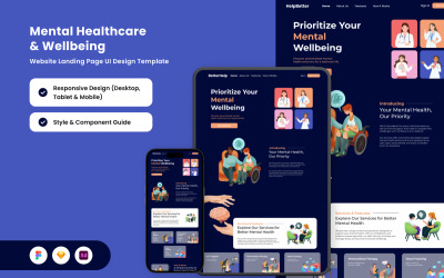 HelpBetter – Шаблон дизайна психического здоровья