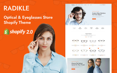 Radikle - Sklep z okularami przeciwsłonecznymi i okularami Shopify 2.0 Responsywny motyw