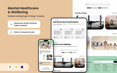 ThriveMind – шаблон дизайну психічного здоров’я
