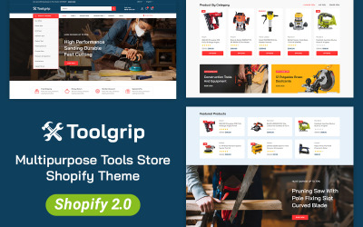 Toolgrip – Údržbář a obchod s elektrickým nářadím Responzivní téma Shopify 2.0