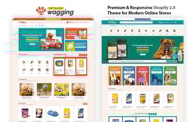 Wagging PetShop – Tökéletes Shopify-téma az állatbarátoknak és az állatok gondozásának