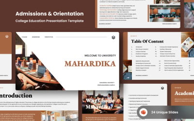 Presentación de PowerPoint sobre la orientación para la admisión a la universidad