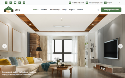 Casa - Real Estate a hypoteční kalkulačka WordPress Téma