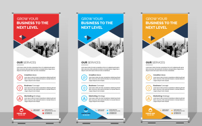 Business Roll up banner mall, ren stil Modern och professionell business roll up banner