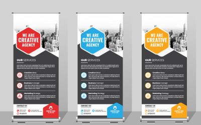 Business Roll up banner template, Corporate Business Instagram Story Template idea