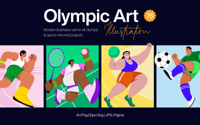 Olympisches Illustrationskunstset