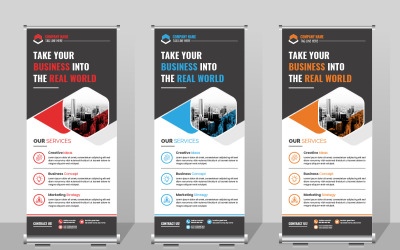 Roll up banner template, Business DL Flyer Design