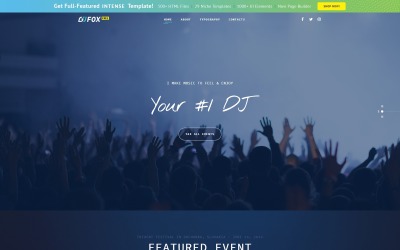 Free Music Website Template Website Template