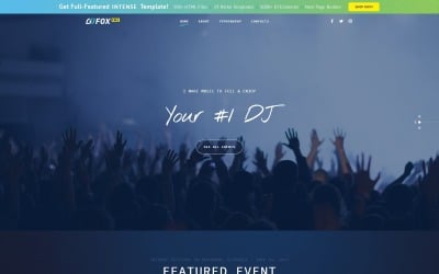 Free Music Website Template